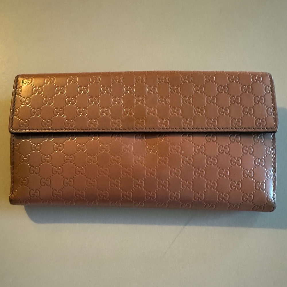 GUCCI Guccisima Patent Leather long Heart Wallet Authentic - Picture 2 of 16